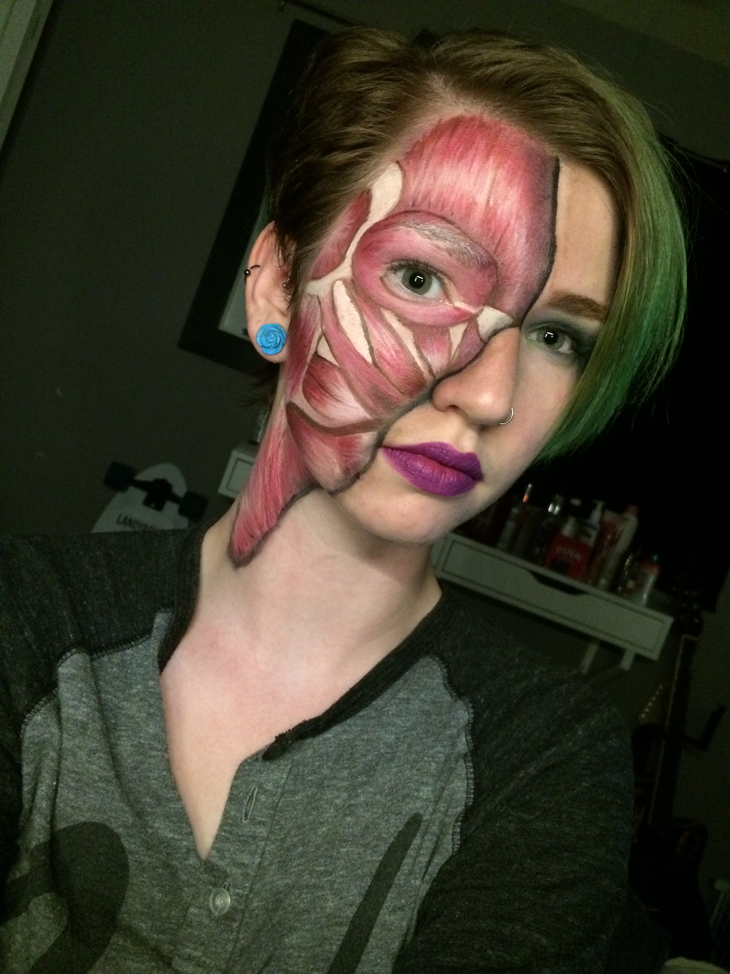 Anatomical Muscle Makeup Kelsey Goebel Artistry